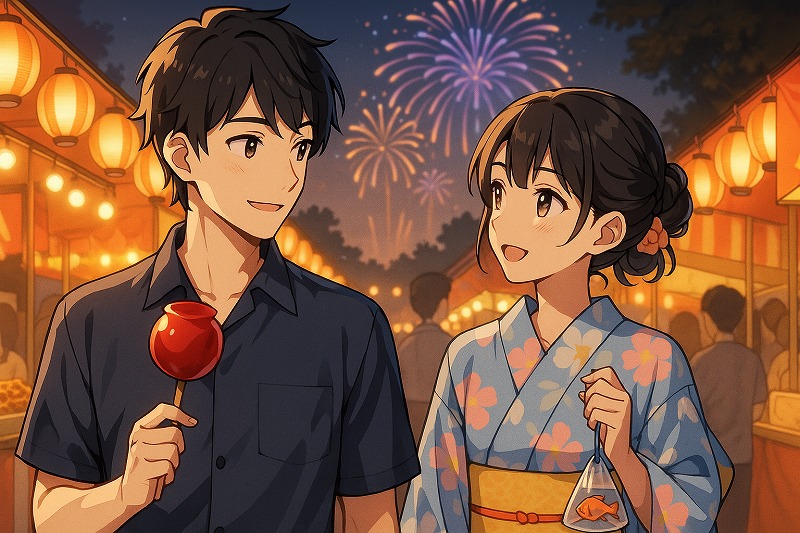 好きな人を夏祭りデートに誘うLINE例文と上手な誘い方のポイント